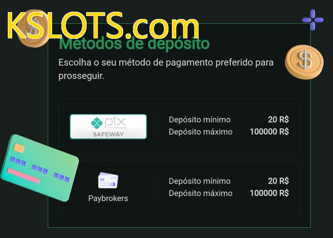 O cassino KSLOTS.combet oferece uma grande variedade de métodos de pagamento